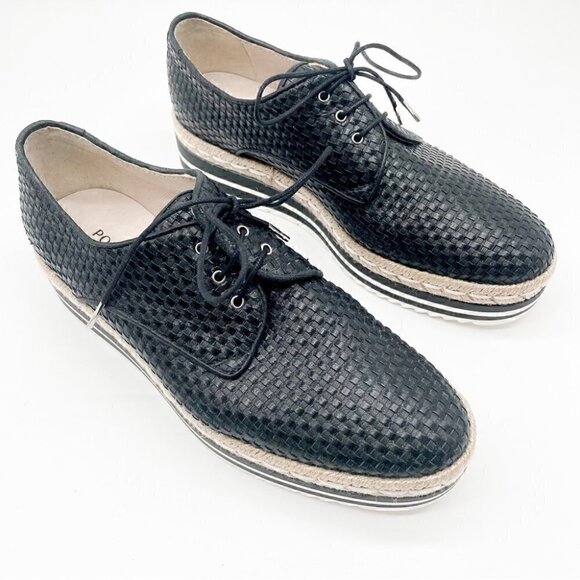 Pons Quintana Black Leather Lace Up Espadrilles, Sz EU 36 - Picture 2 of 15